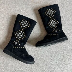 UGG Black Studded Winter Boots